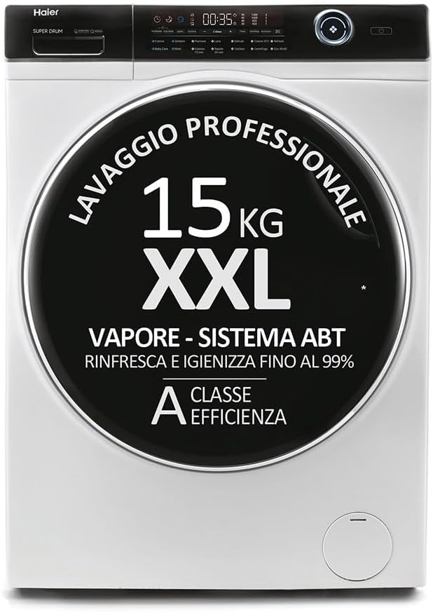 Haier HW150-BP14986E Waschmaschine, 15 kg, Weiß