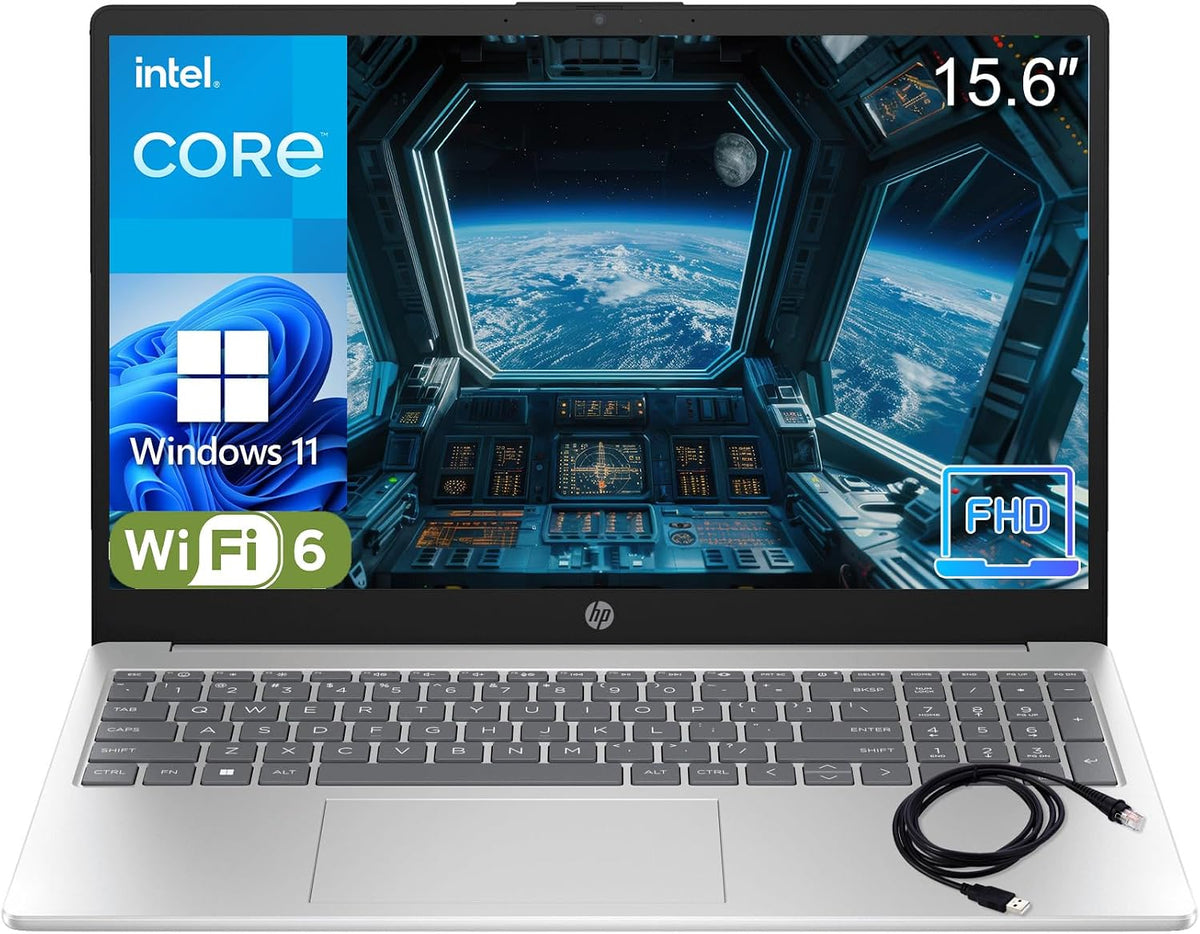 HP N100 Notebook, 16 GB, mit WLAN, mit USB, Silber/Schwarz