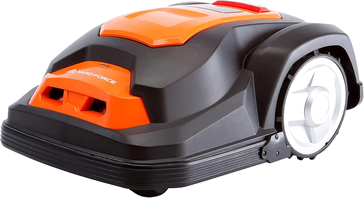 Yard Force SA650B Mähroboter, 28 V, 2,0 Ah, mit App-Steuerung, bürstenlos, Orange/Schwarz