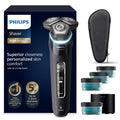 Philips S9000 Rotationsrasierer, wasserdicht, mit KI-Erkennung, Schwarz