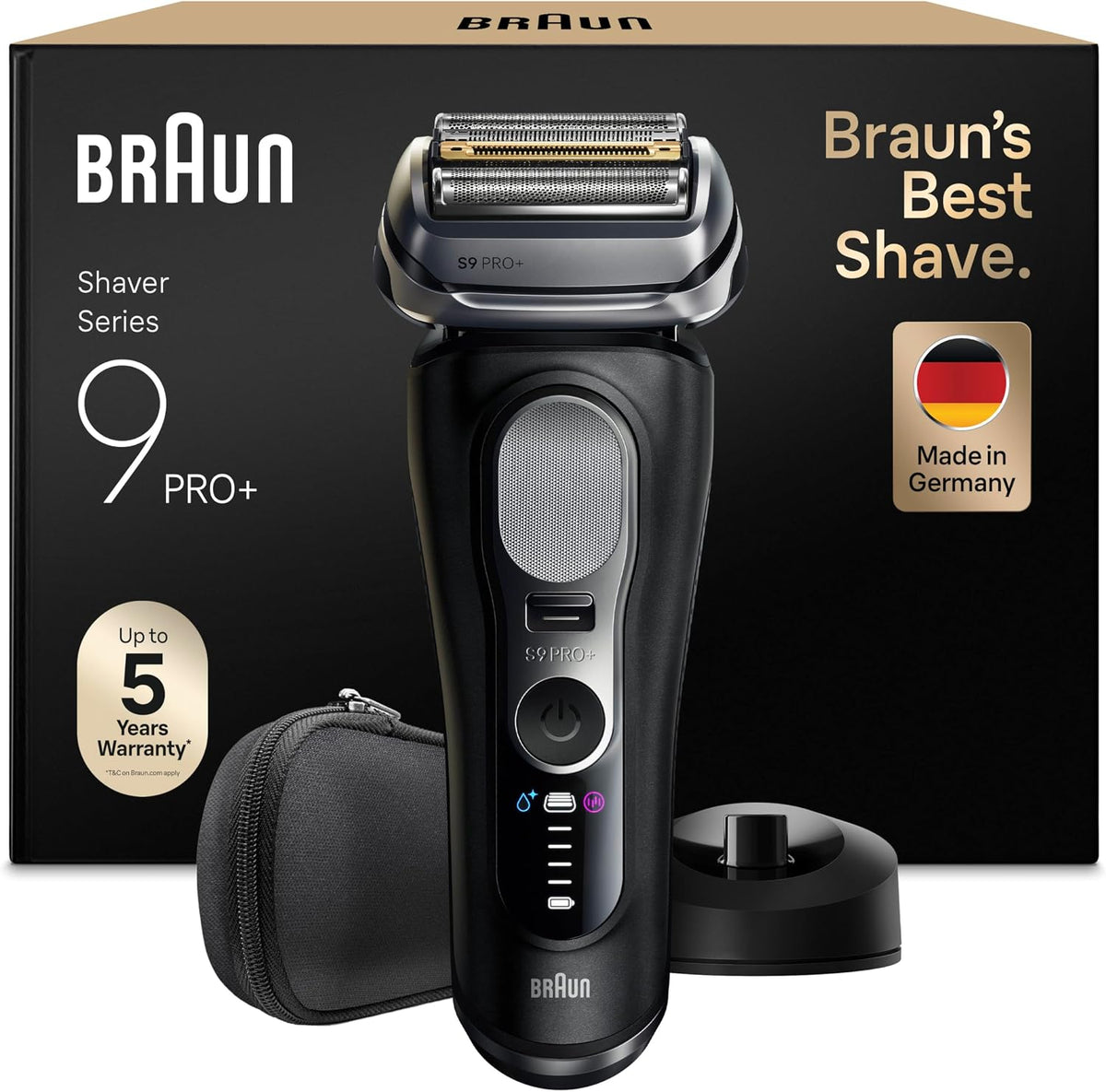 Braun Folienrasierer, wasserdicht, Schwarz/Silber