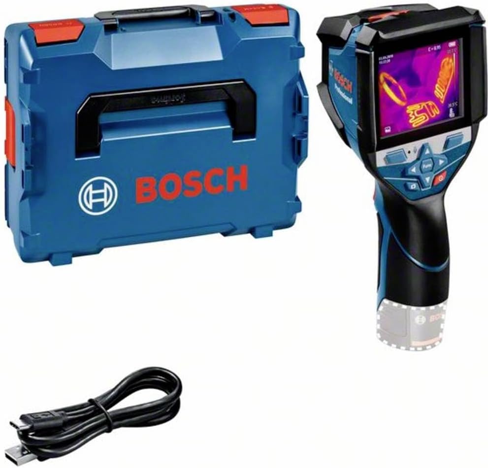 Bosch Wärmebildgeräte, 12 V, 20 °C, ohne Akku, mit Magnetverschluss, mit USB, Blau/Schwarz