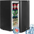 Kühlschrank 12v, 40 L, 230 v, verstellbar, mit LED, für das Büro und Camping, Schwarz, SMETA