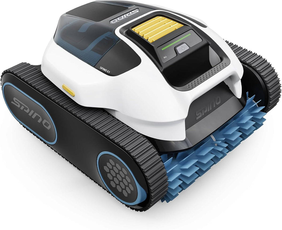 Spino E1 Poolroboter, kabellos, bürstenlos, Weiß/Schwarz/Blau