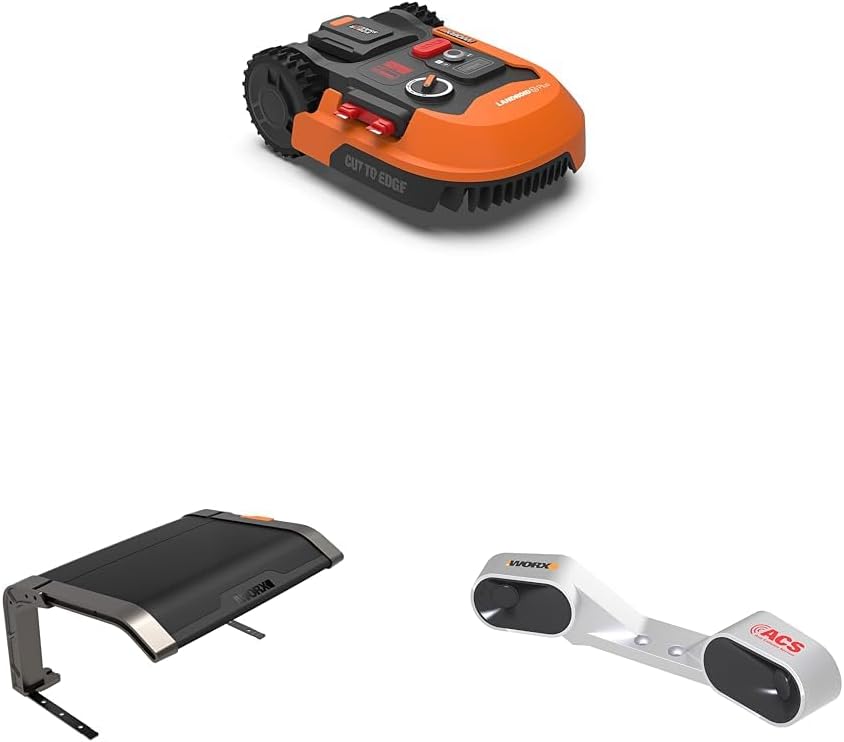WORX WR165E Mähroboter, 500 m², mit App-Steuerung, Orange/Schwarz/Silber
