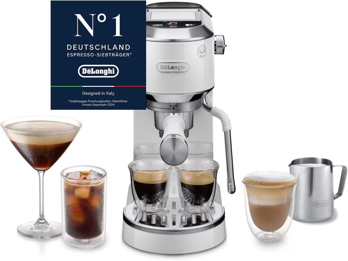 Gastroback EC890.WI Kaffeemaschine, 15 cm, höhenverstellbar, Weiß
