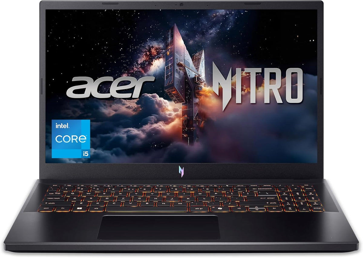 Acer i5-13420H Notebook, 8 GB, 165 Hz, mit WLAN, mit KI-Erkennung, Schwarz