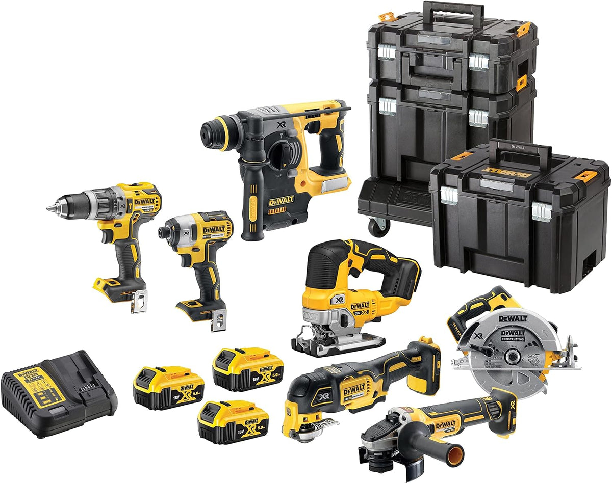 DEWALT DCK755P3T Werkzeugsets, 18 V, 5.0 Ah, 18,0, bürstenlos, Gelb/Schwarz