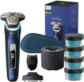Philips S9980/74 Rotationsrasierer, klappbar, Blau/Silber