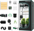 MARS HYDRO TS600 Zuchtzelte, 60 × 60 × 140 cm, mit LED, mit USB, mit Timer, Schwarz/Grün