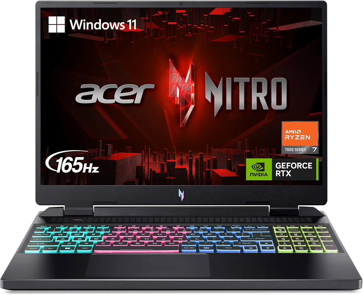 Acer DDR5 Notebook, 16 GB, 1 TB, 165 Hz, mit WLAN, mit KI-Erkennung, Schwarz