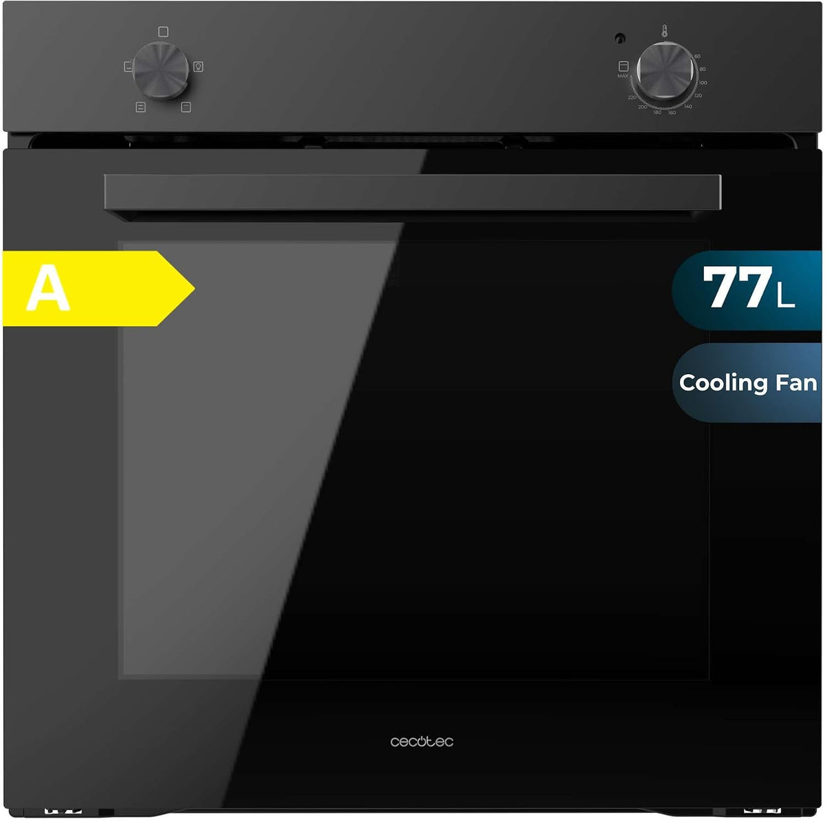 Backöfen C126000, 77 L, 2800 W, Schwarz, Cecotec