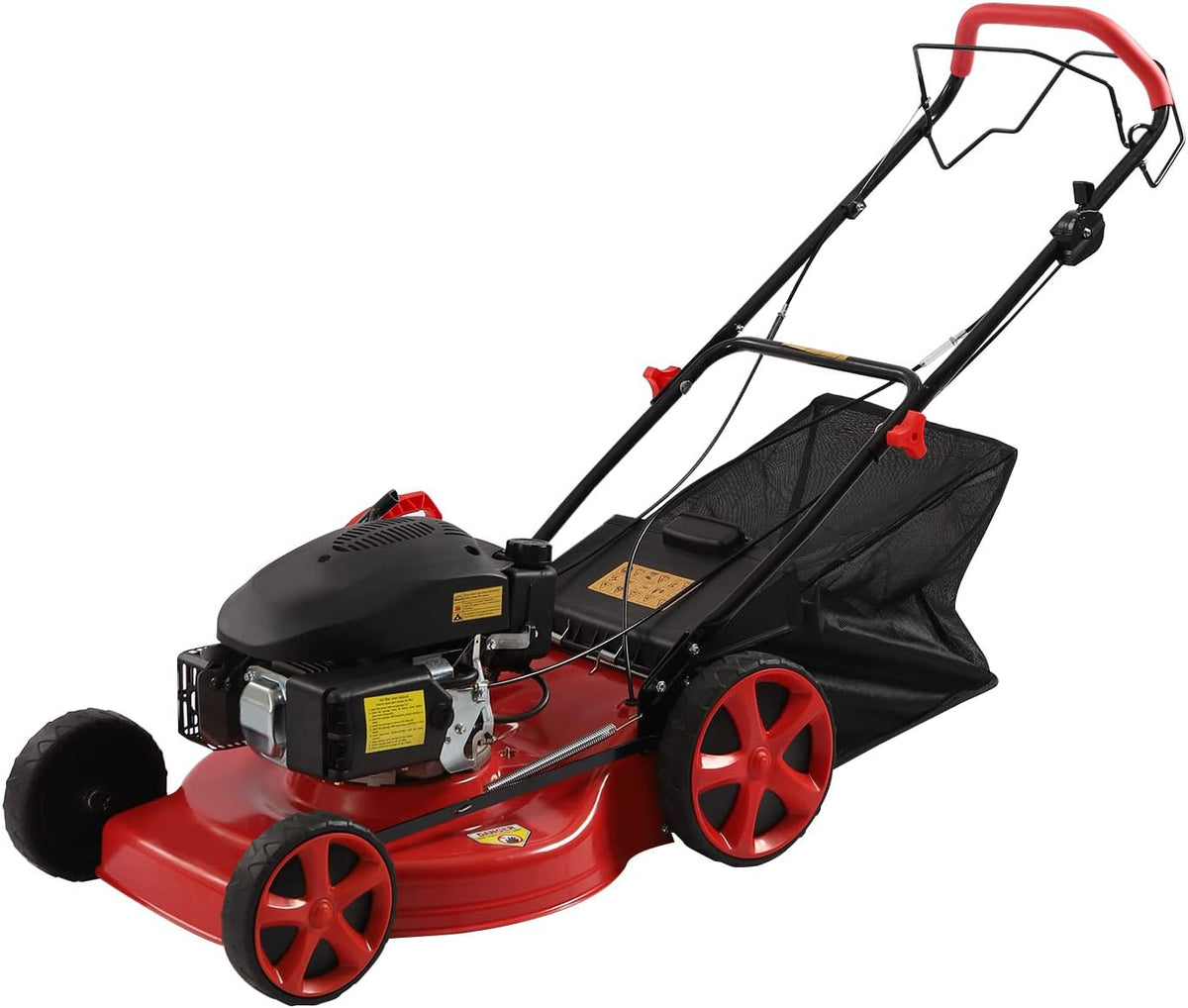 Rasenmäher, 60 l, 4 kW, 51 cm, klappbar, Rot/Schwarz, DCSYOG