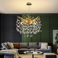 AHXIAOZN Luxury Tree Branch Kronleuchter, 60 cm, höhenverstellbar, für das Wohnzimmer, Gold
