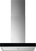 DWK87FN60 GB67D61HL Dunstabzugshaube, 74 dB, 730 m³, 60 cm, mit LED, aus Edelstahl und Stahl, Edelstahl/Schwarz