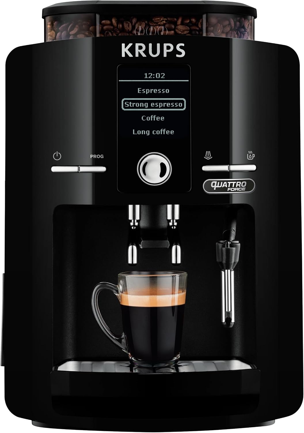 KRUPS EA82F0 Kaffeemaschine, 1,7 l, Schwarz