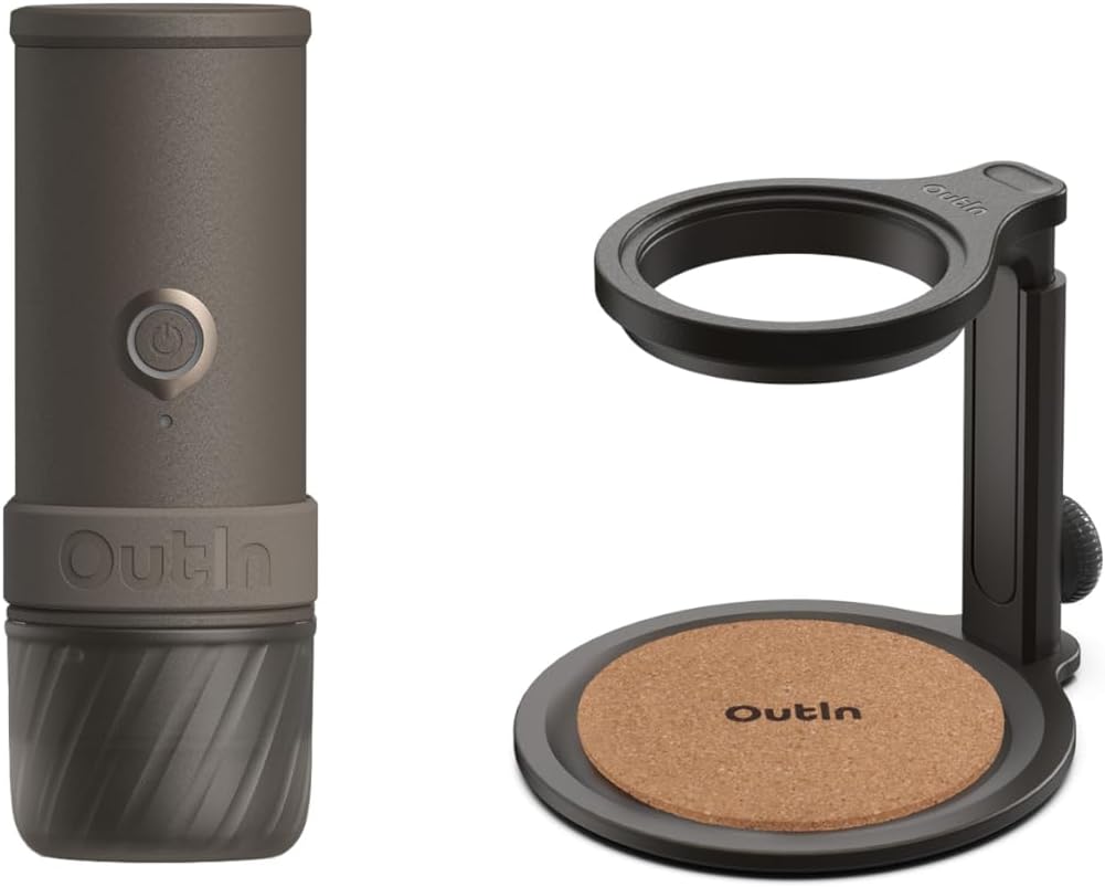 OutIn Kaffeemaschine, Braun, wasserdicht, verstellbar, mit USB