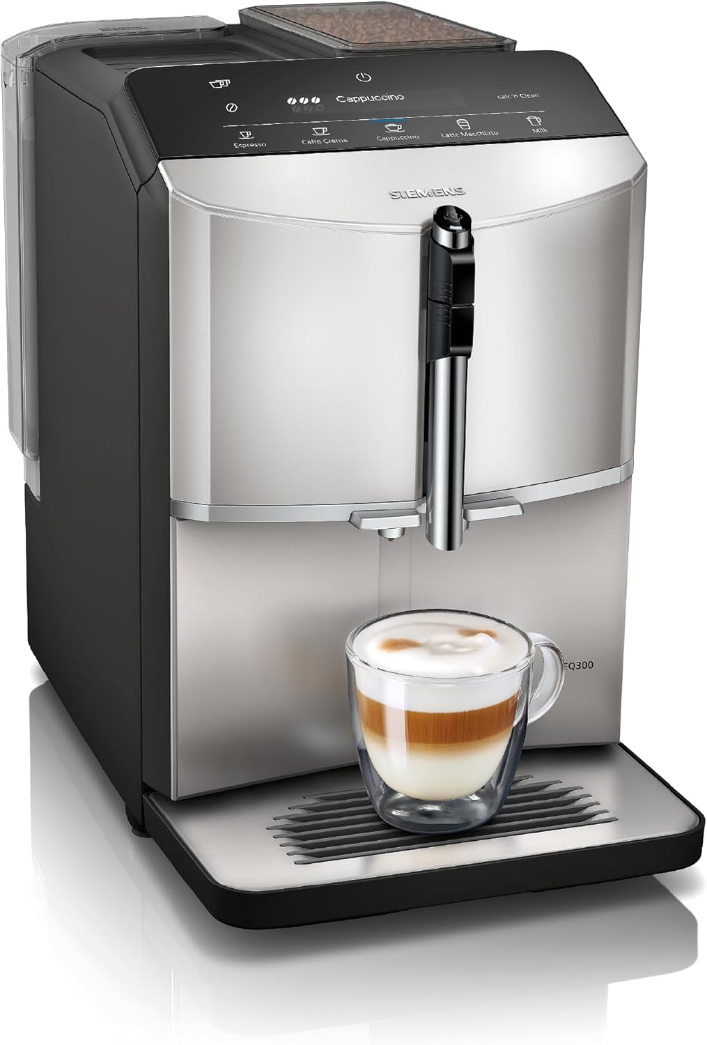 Siemens EQ300 Kaffeevollautomat, Silber/Schwarz