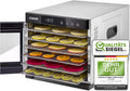 COSORI Dörrautomaten, 650 W, 0,6 m², 75 °C, mit LED, höhenverstellbar, mit Timer, aus Edelstahl und Stahl, Silber/Schwarz