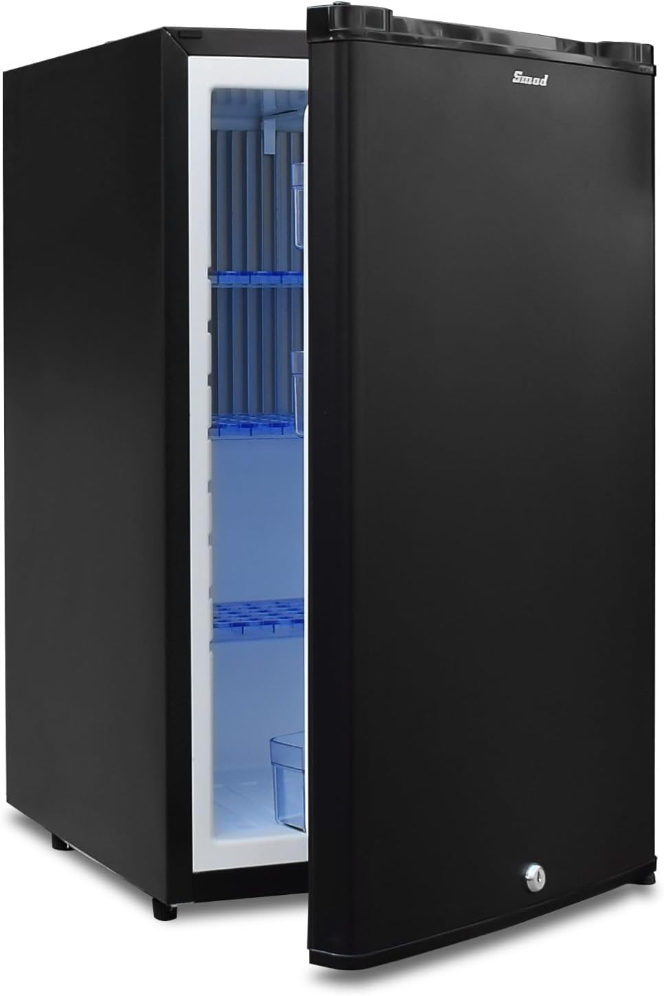 Kühlschrank 50L Wohnmobil, 12 V, 230 V, verstellbar, Schwarz, Smad