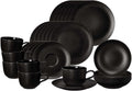 Kombiservice Liberty Velvet Black, Schwarz, Seltmann Weiden