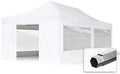 TOOLPORT Gartenpavillon, 4 × 8 m, 50 mm, wasserdicht, Weiß