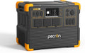 pecron E3600LFP Stromerzeuger, 3600 W, 3072 Wh, mit USB, für Camping, Schwarz/Orange