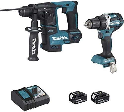 Makita DDF484 Werkzeugsets, 18 V, 5 Ah, Schwarz/Blau