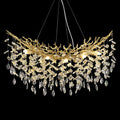 Esstisch K9, 5 CM, verstellbar, mit LED, für das Wohnzimmer und die Küche, Gold, PIOUTNF