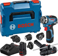 Bosch Professional 12V System Akku-Bohrschrauber, 3.0 Ah, Blau/Schwarz/Rot