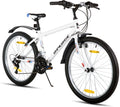 HH HILAND Mountainbikes, 26 Zoll, aus Stahl, Weiß/Schwarz