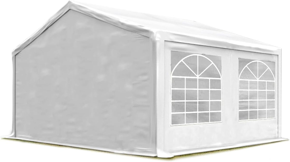 TOOLPORT Gartenpavillon, 3 × 4 m, wasserdicht, Weiß