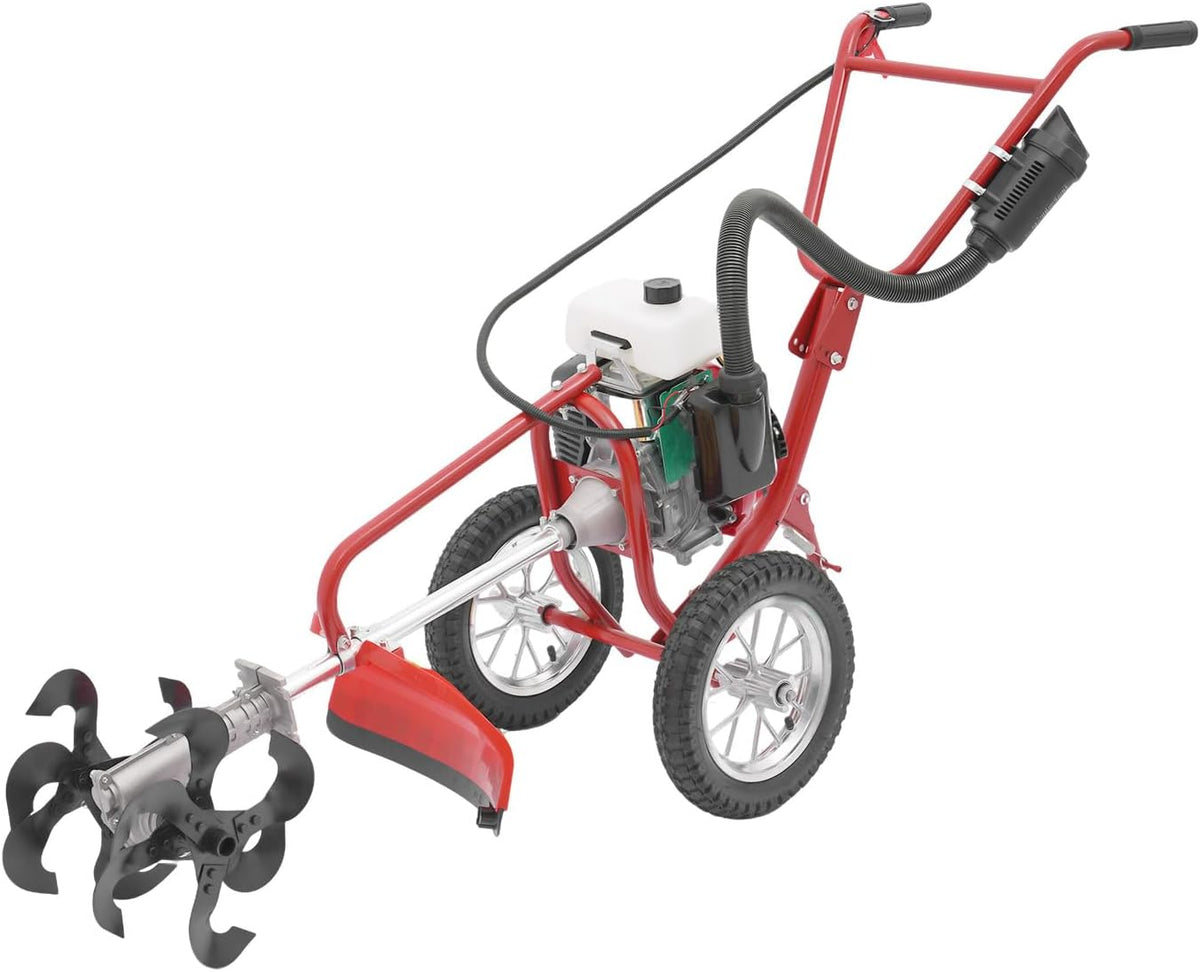 Hadwigger Bodenhacke, 44 cm, für den Garten, Rot/Schwarz/Silber/Weiß
