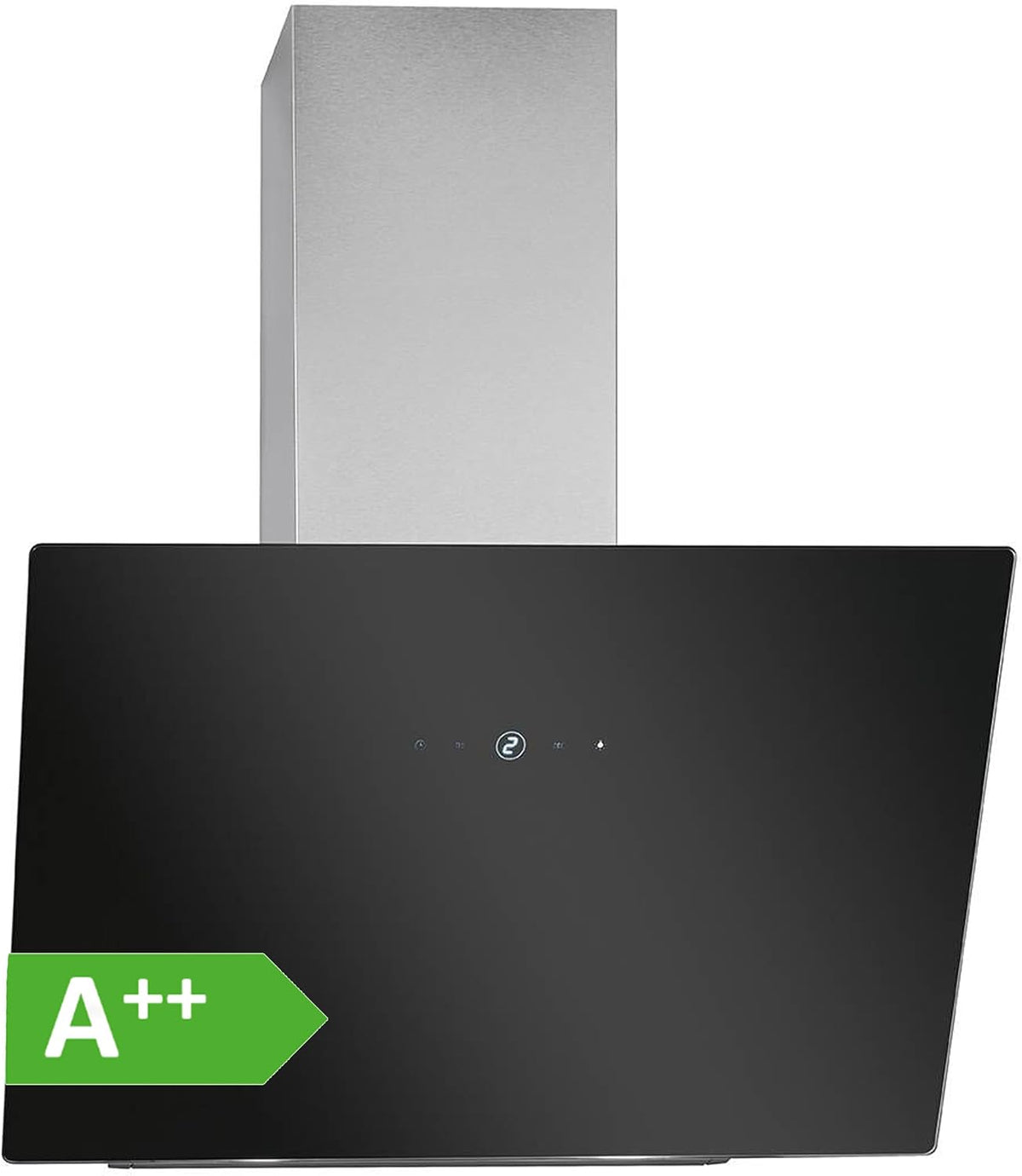 Dunstabzugshaube, 7606.1 G, 60 cm, bürstenlos, mit LED, mit Timer, Schwarz/Silber, Bomann