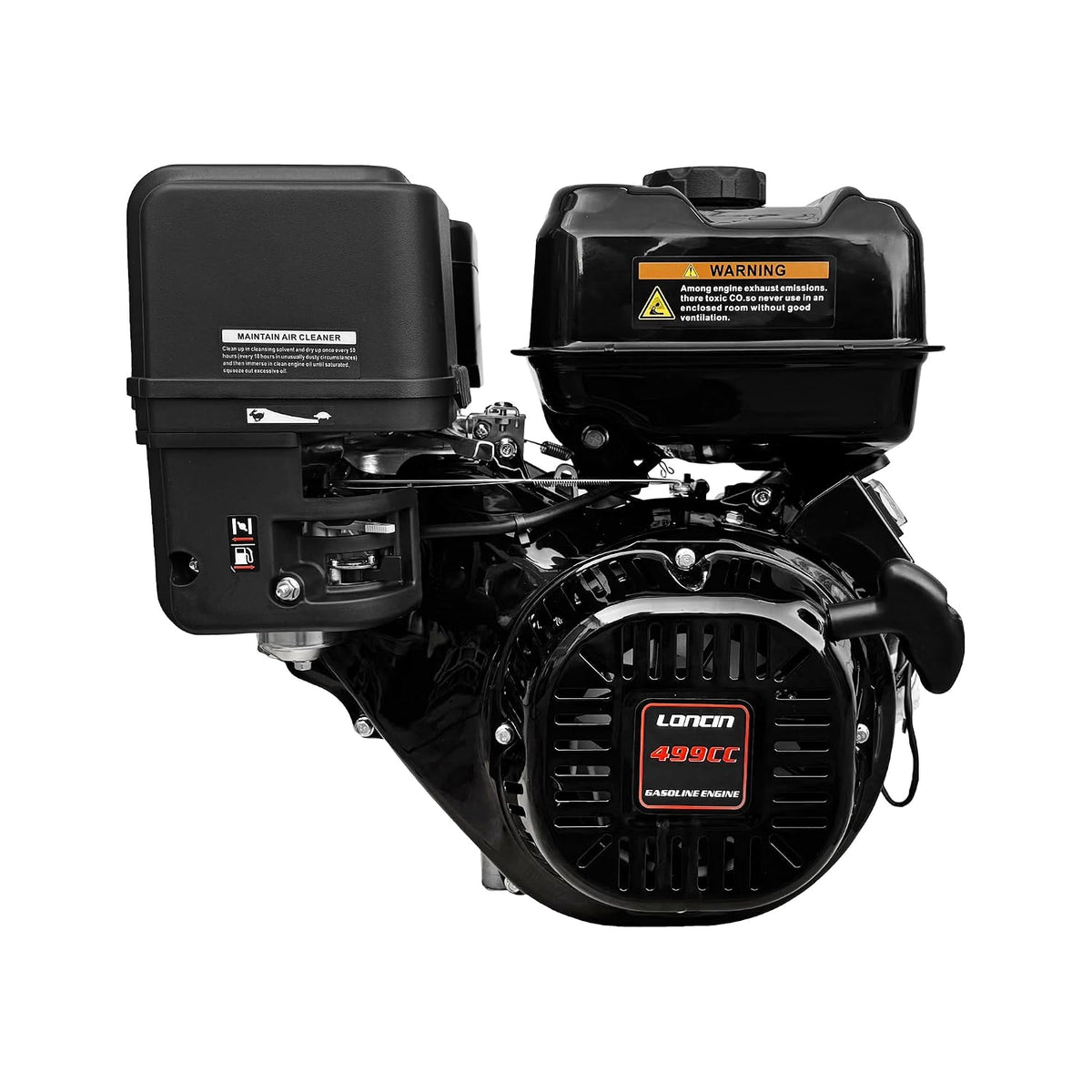Viertaktersatzmotoren H500FD/C, 25.4 mm, Schwarz, Loncin