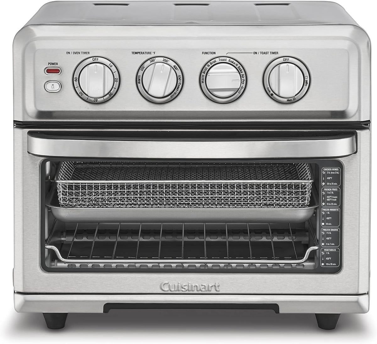 Cuisinart in-1 Backofen, 1800 W, Silber, mit Timer, verstellbar, aus Edelstahl und Stahl