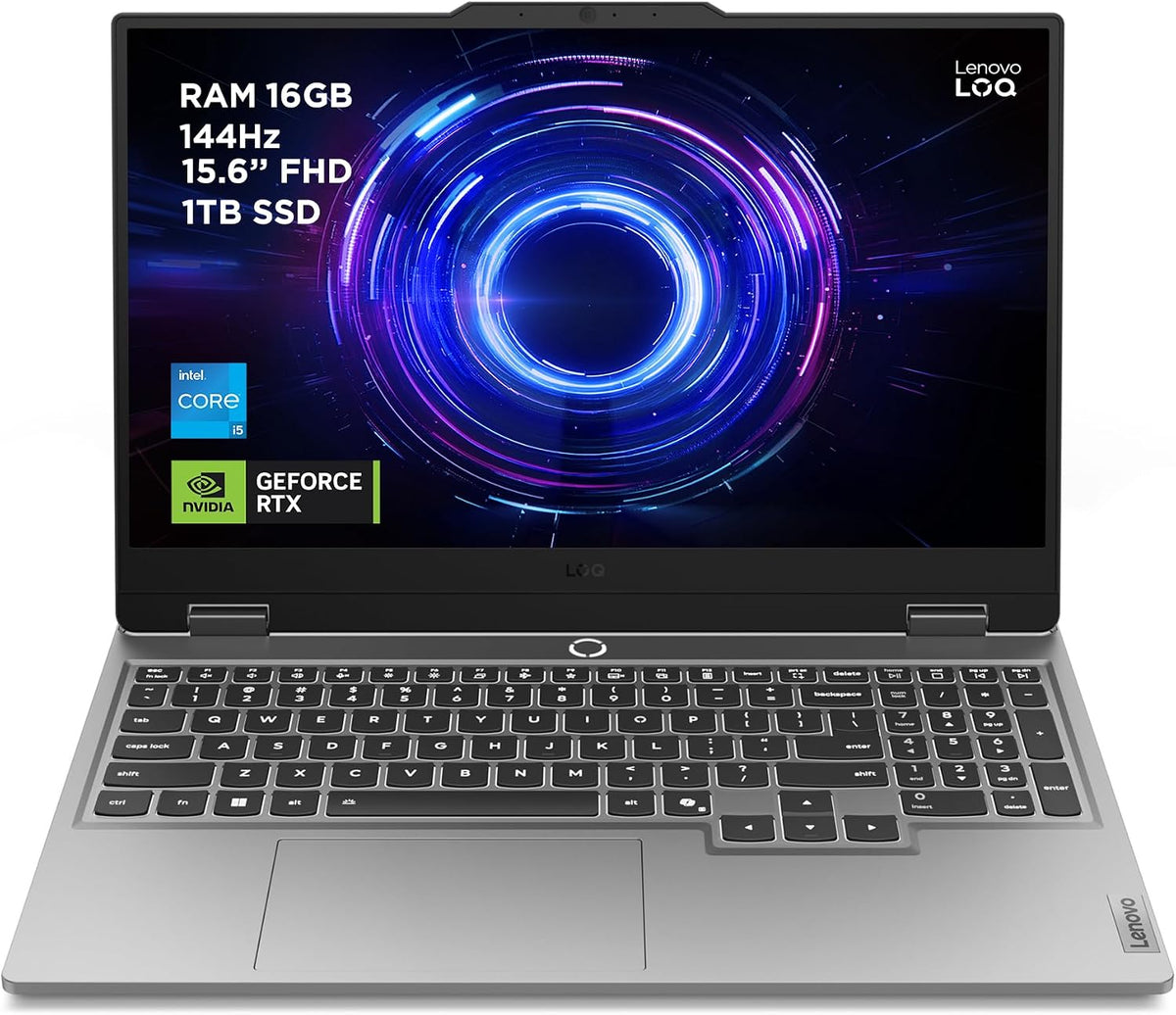Lenovo i5-13450HX Notebook, 8 GB, 1 TB, 144 Hz, Grau