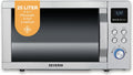SEVERIN in-1 Mikrowelle, mit LED, Silber/Schwarz, aus Edelstahl und Stahl