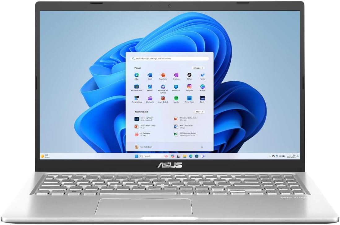 ASUS M515DA-WS33 Notebook, 8 GB, mit USB, Silber