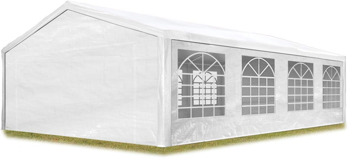 TOOLPORT Gartenpavillon, 5 × 8 m, wasserdicht, für den Garten, Weiß