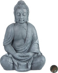 Relaxdays Statuen, 70 cm, für den Garten und das Wohnzimmer, Hellgrau