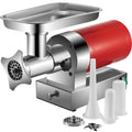 VEVOR Fleischwölfe, 800 W, 180 U/min, 300 kg, wasserdicht, mit Stauraum, Rot/Silber