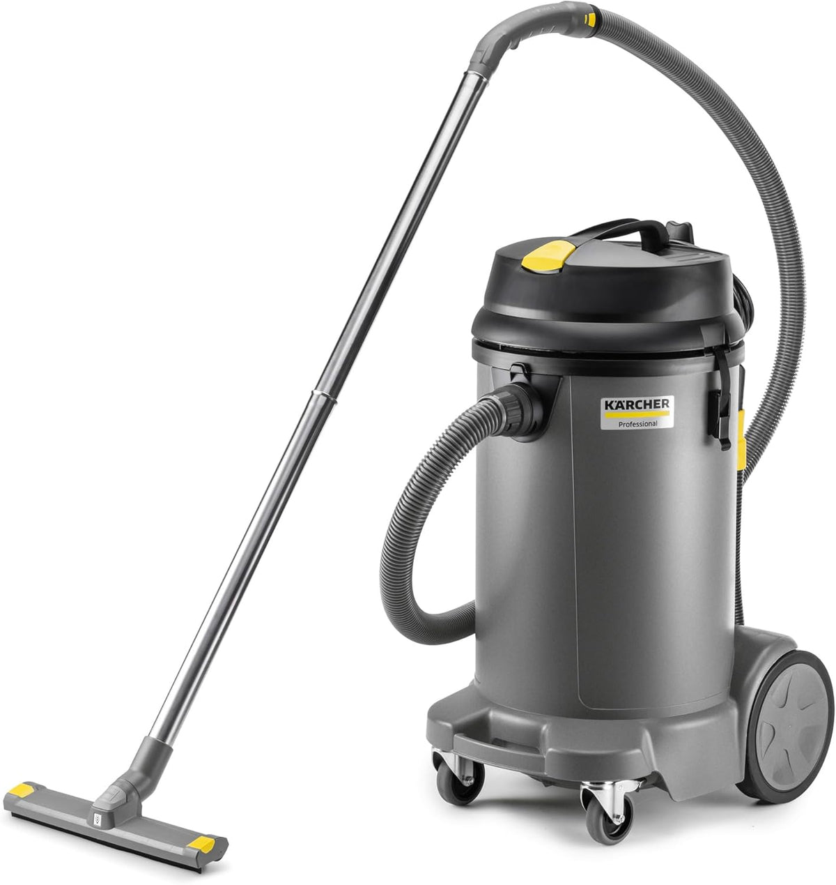 Karcher Nass- und Trockensauger, 48 l, 1380 W, 2,5 m, aus Kunststoff und Stoff, Grau/Schwarz/Gelb