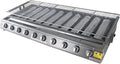 Propangrills, höhenverstellbar, aus Edelstahl und Stahl, für Camping, Silber, PRECISTECH