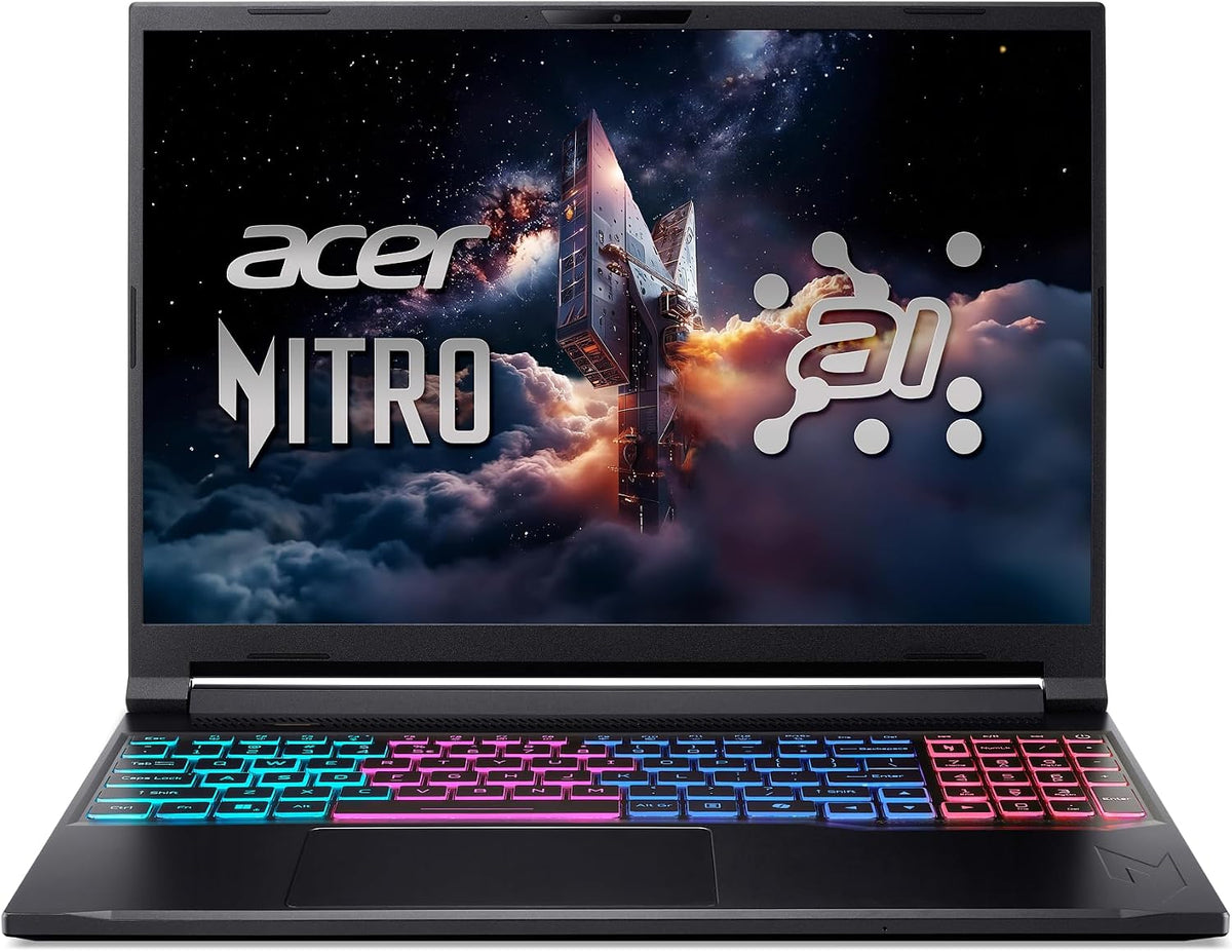 Acer DDR5 Notebook, 16 GB, 1 TB, 180 Hz, mit WLAN, mit KI-Erkennung, Schwarz