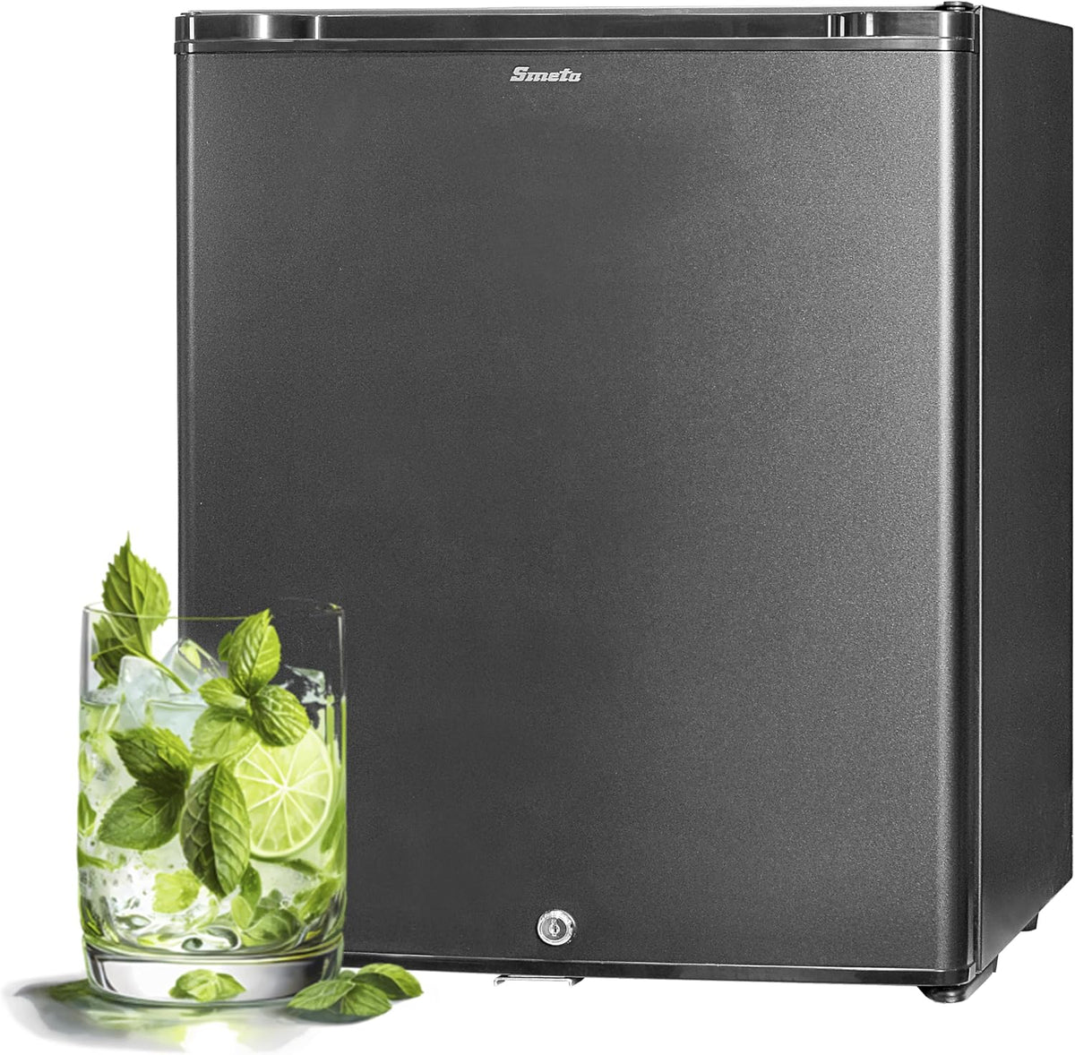 Kühlschrank 30L, 12 v, 230 v, für Camping, Schwarz, SMETA